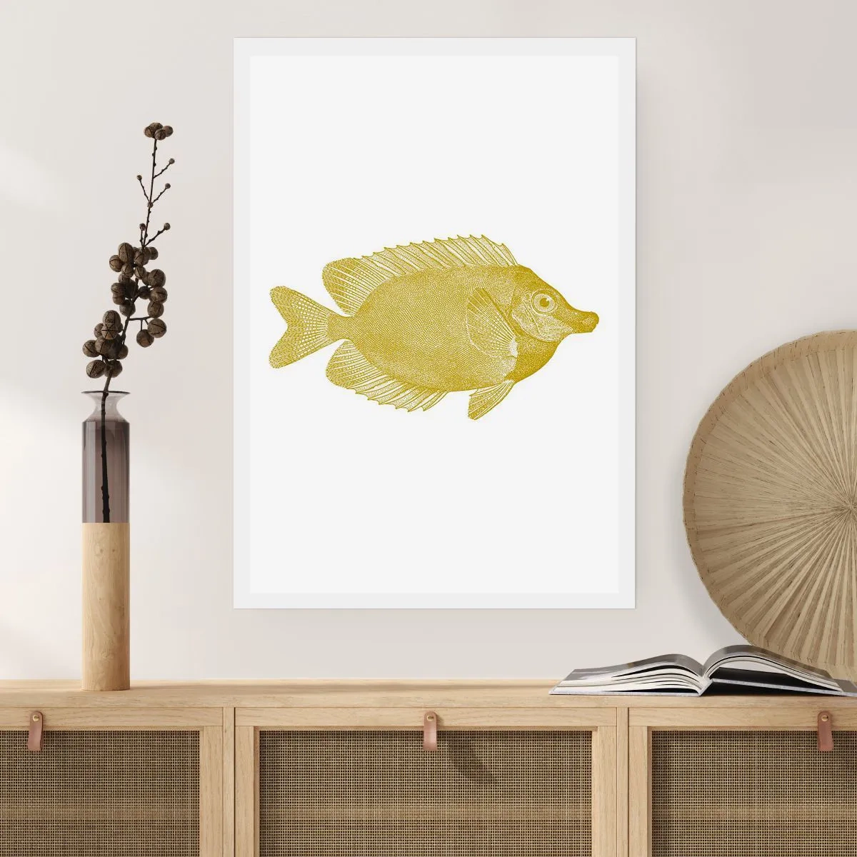 Poster - Fisch und das war’s - 70x100 cm