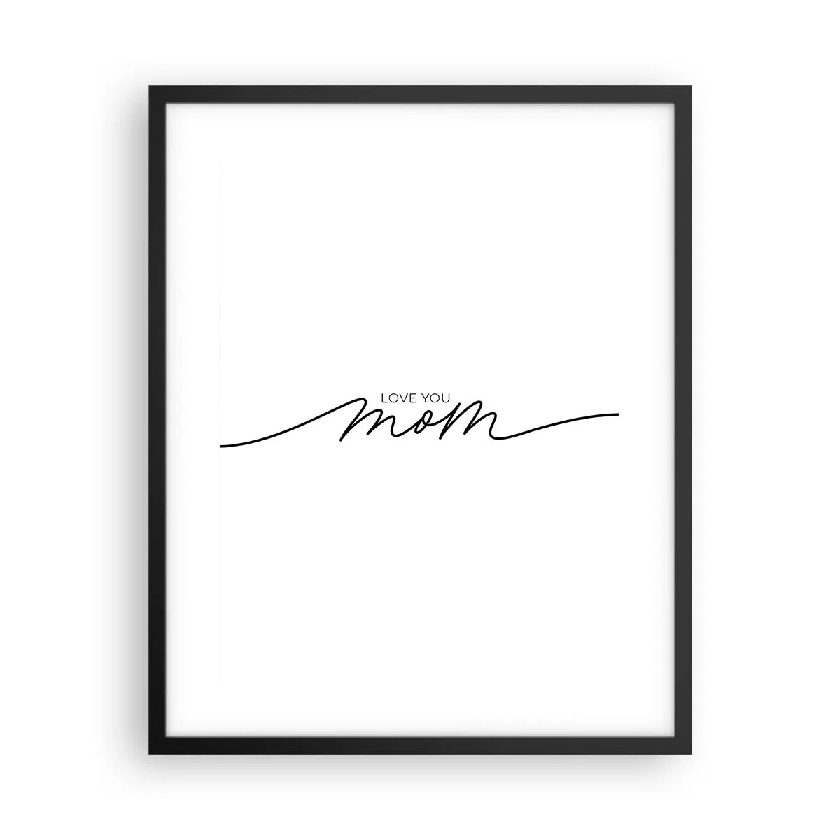Poster in einem schwarzem Rahmen - Große Emotionen - 40x50 cm