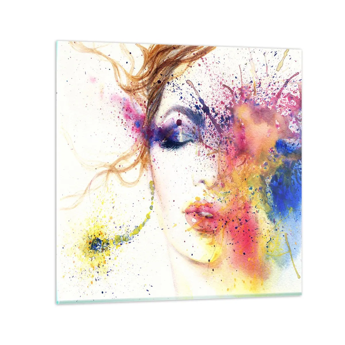 Glasbild - Bild auf glas - Regenbogenschwindel - 40x40 cm