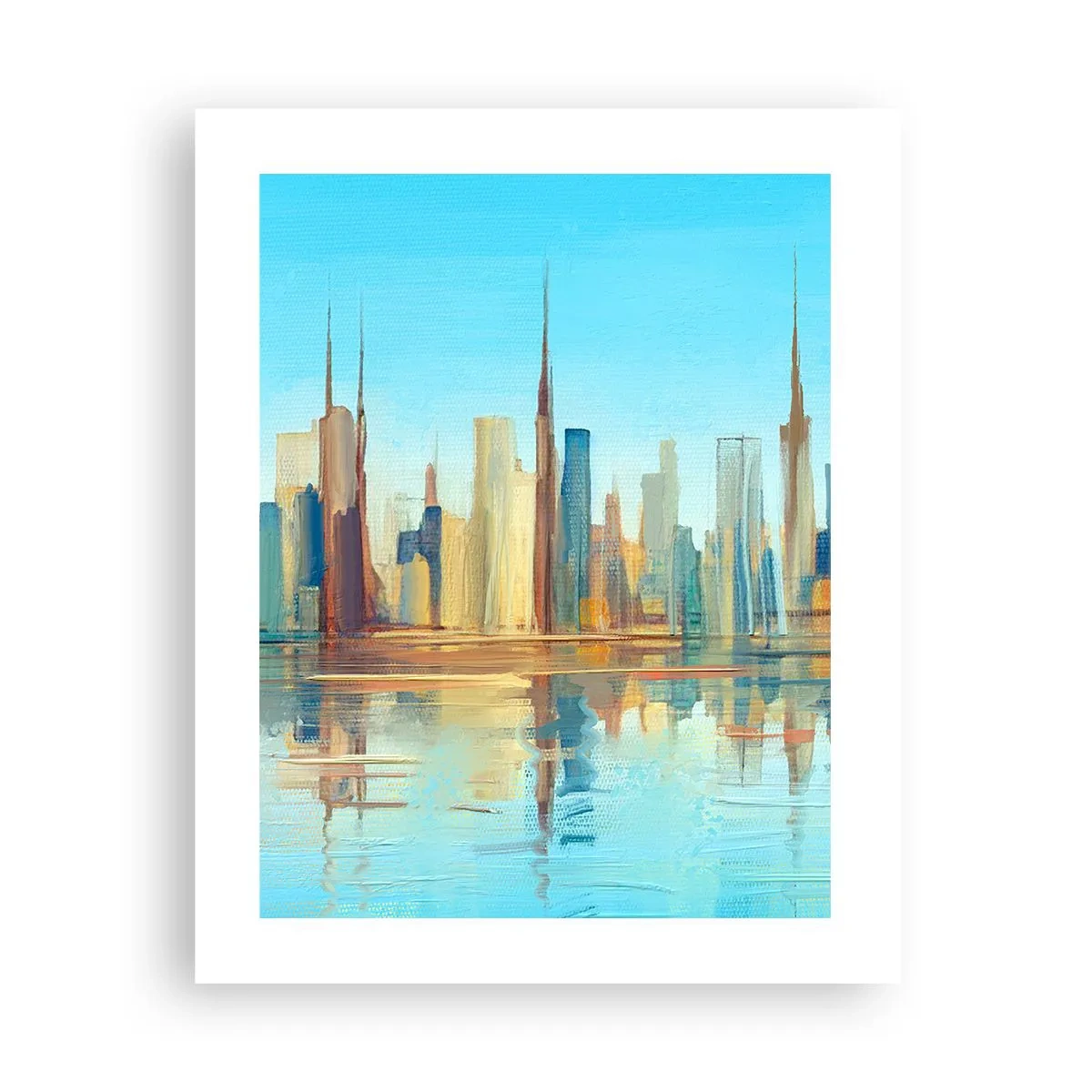 Poster - Sonnige Metropole - 40x50 cm