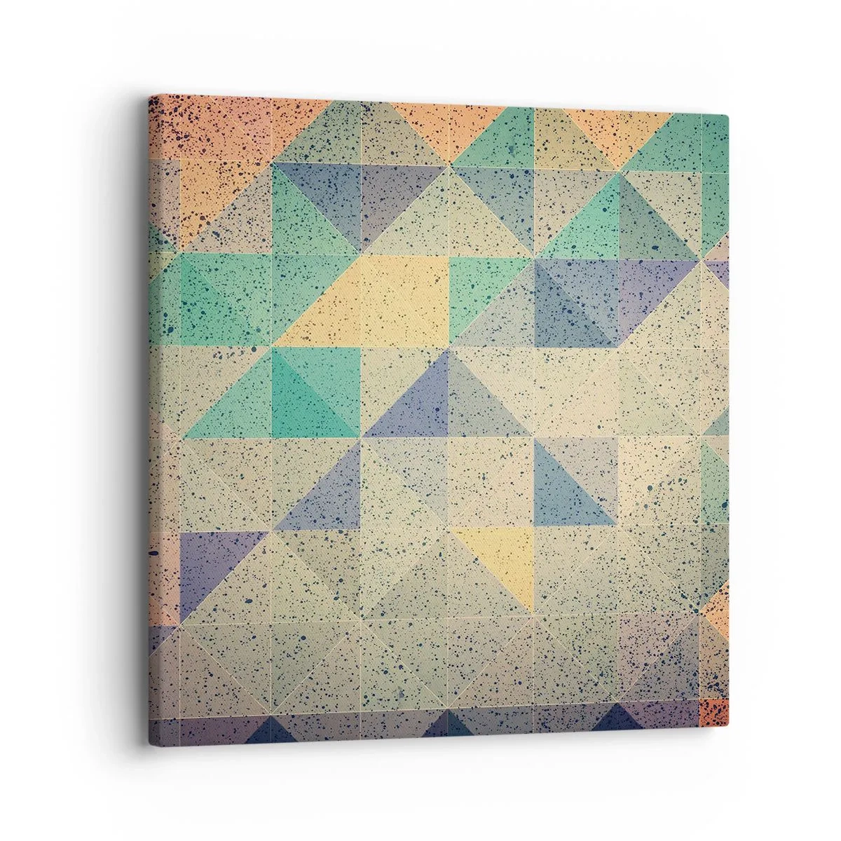 Bild auf Leinwand - Leinwandbild - Republik der Dreiecke - 30x30 cm