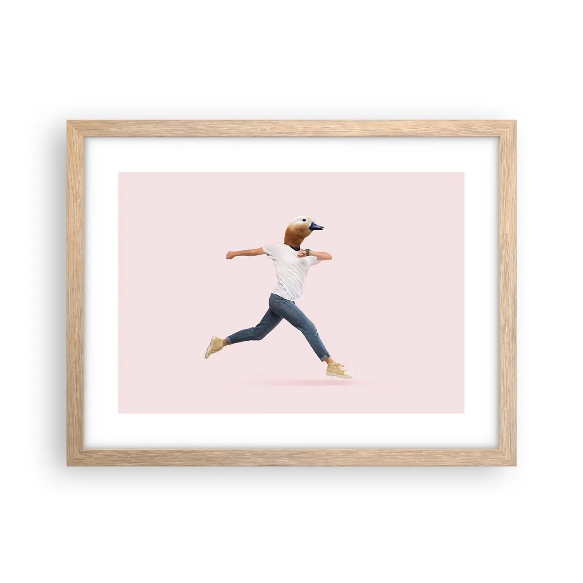 Poster in einem Rahmen aus heller Eiche - Eine Prise Absurdität - 40x30 cm