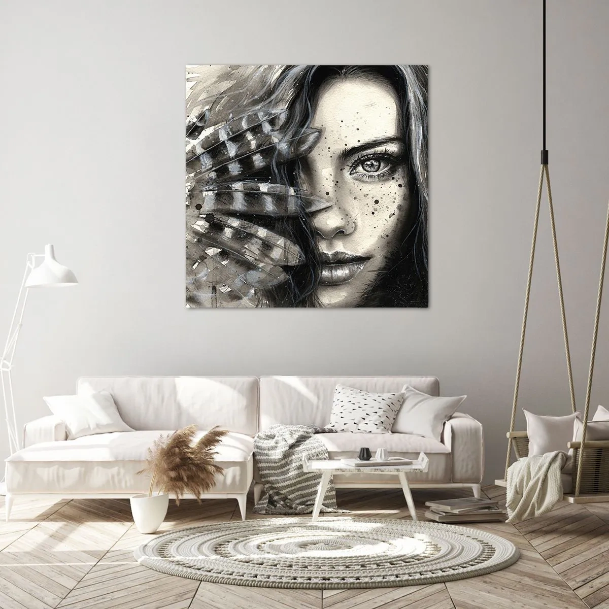 Bild auf Leinwand - Leinwandbild - Wilde Schönheit - 30x30 cm