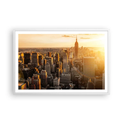 Poster in einem weißen Rahmen - In der Sonne wachsen - 91x61 cm