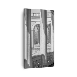 Bild auf Leinwand - Leinwandbild - Sonnige Arkade - 45x80 cm