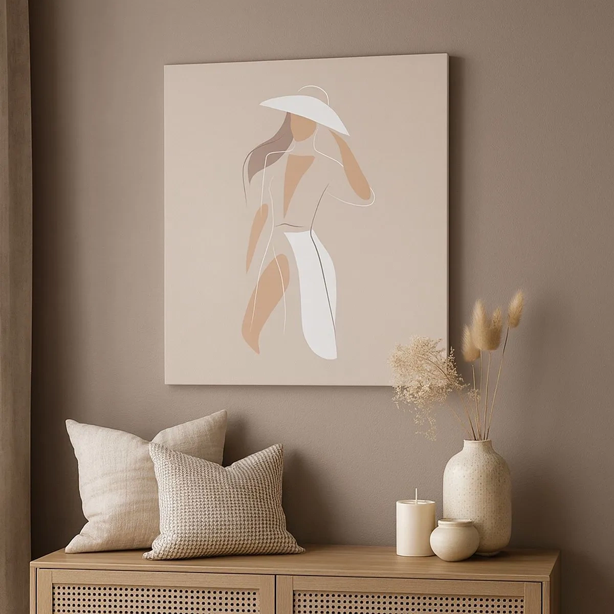 Bild auf Leinwand - Leinwandbild - Mode macht Spaß - 30x30 cm