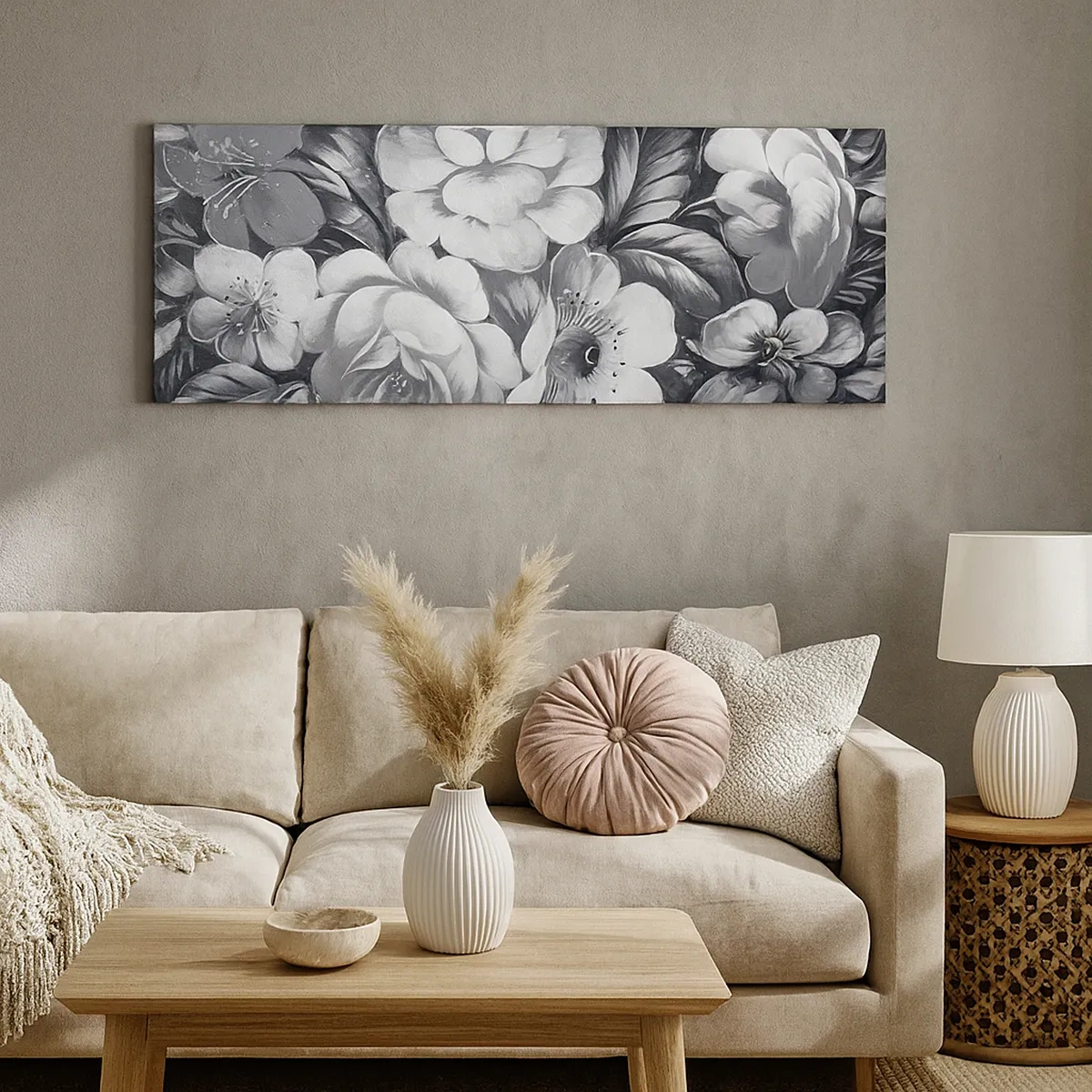 Bild auf Leinwand - Leinwandbild - Schön auch in Grau - 30x30 cm