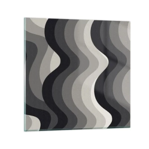 Glasbild - Bild auf glas - Eine Welle nach der anderen - 30x30 cm