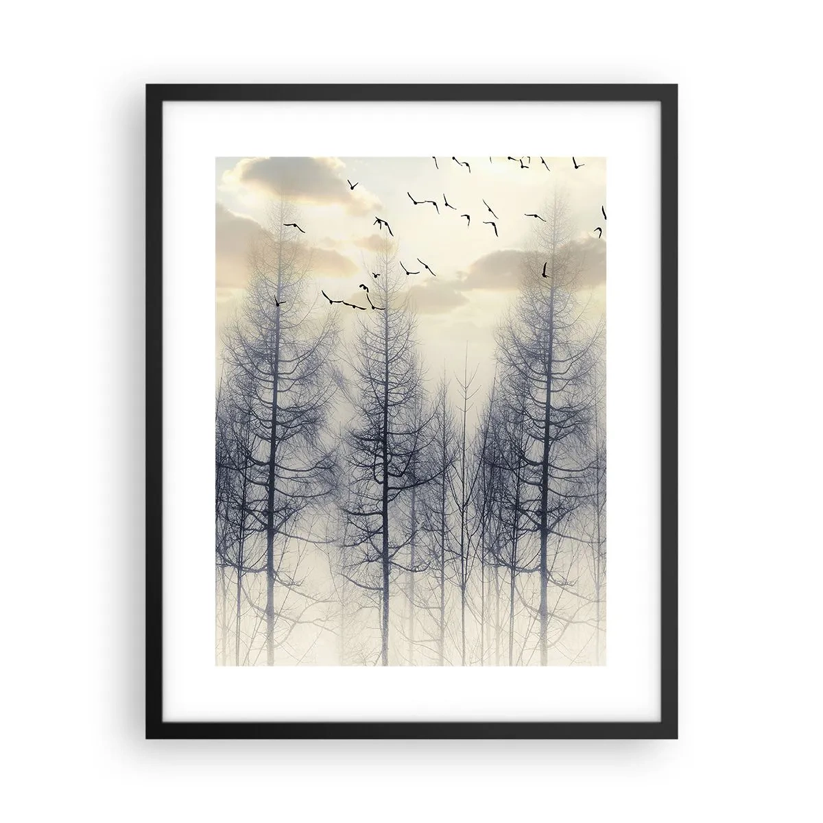 Poster in einem schwarzem Rahmen - Waldgeister - 40x50 cm