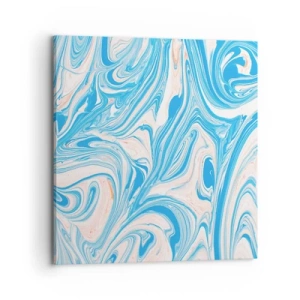 Bild auf Leinwand - Leinwandbild - Sumpf in Türkis - 70x70 cm