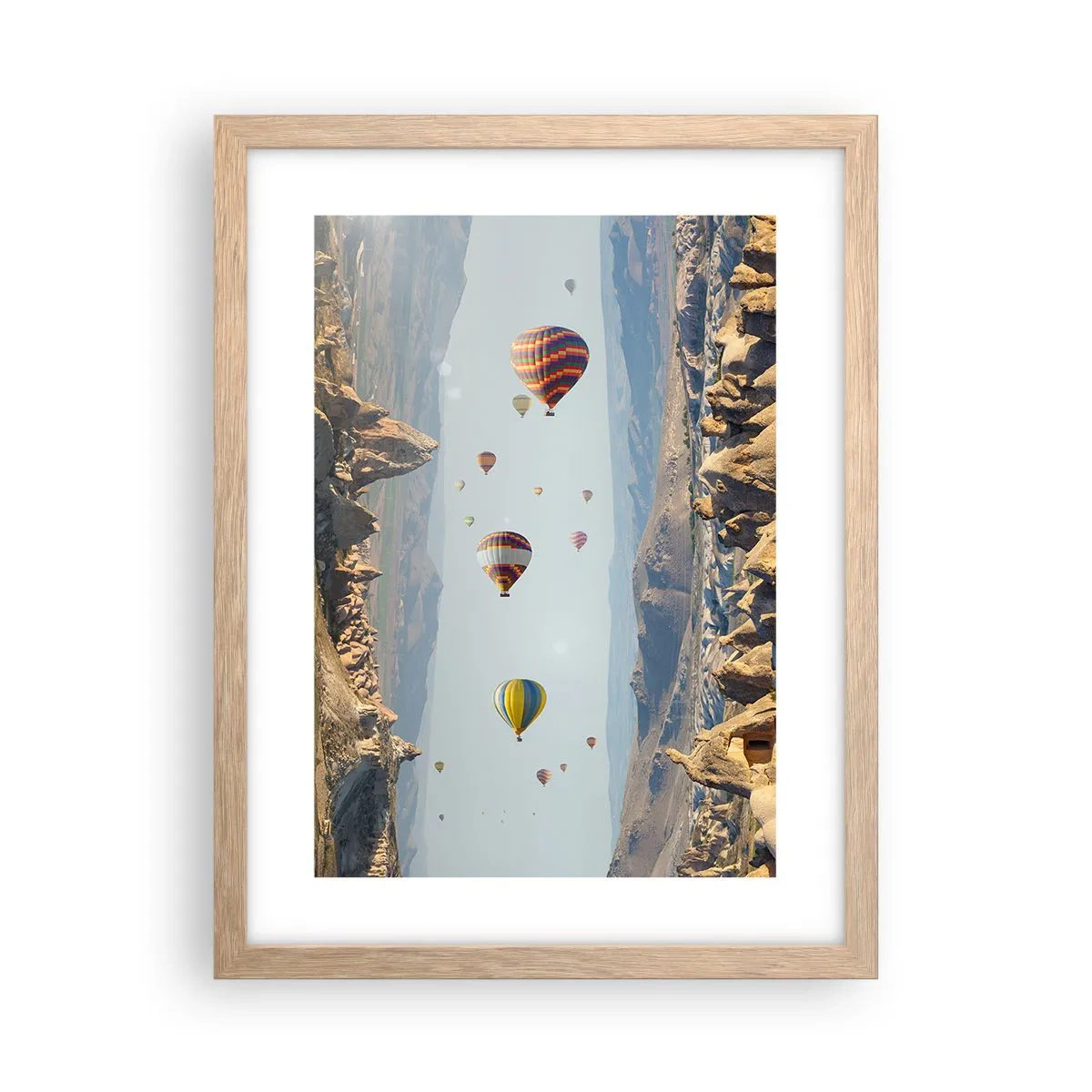 Poster in einem Rahmen aus heller Eiche - Hier ist alles möglich - 30x40 cm