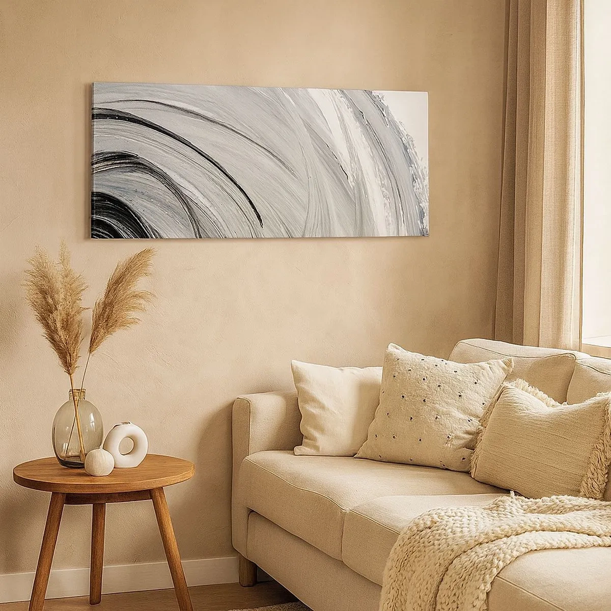 Bild auf Leinwand - Leinwandbild - Orbitale Komposition - 100x40 cm
