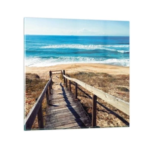 Glasbild - Bild auf glas - Lauf! - 30x30 cm