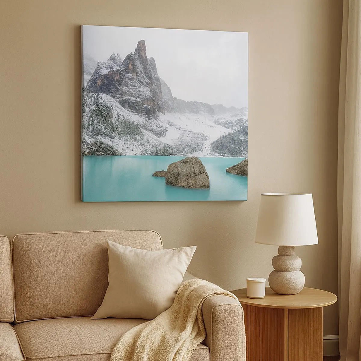 Bild auf Leinwand - Leinwandbild - Auf der Hut - 30x30 cm