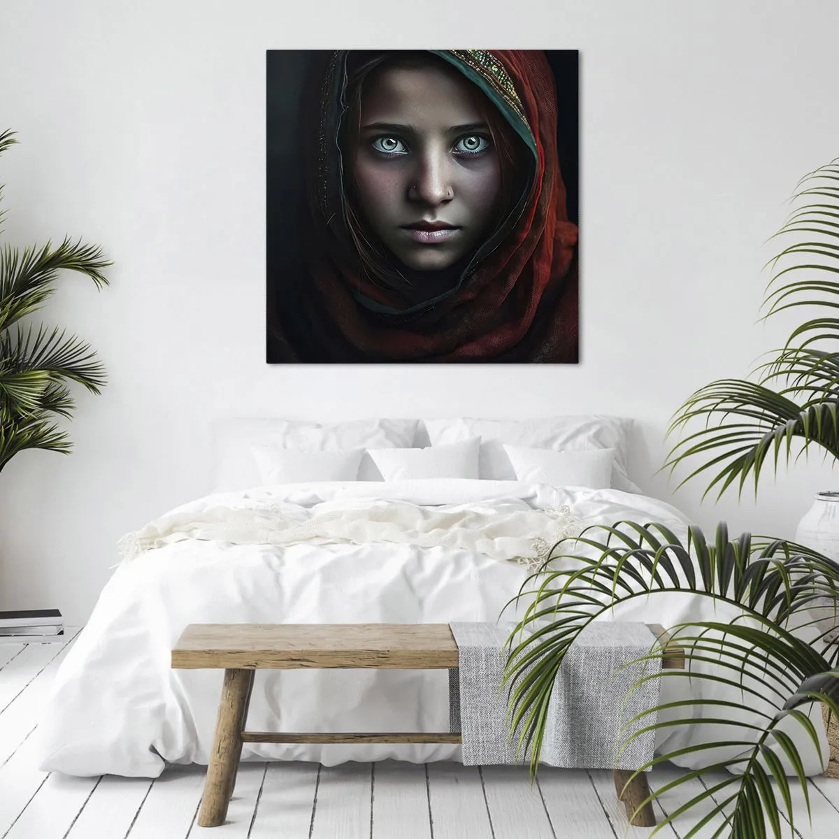 Bild auf Leinwand - Leinwandbild - Prinzessin aus dem Osten - 70x70 cm
