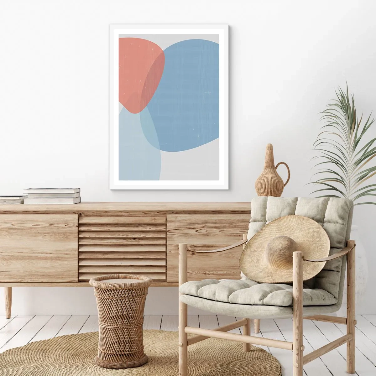Poster in einem weißen Rahmen - Pastellbeziehungen - 40x50 cm