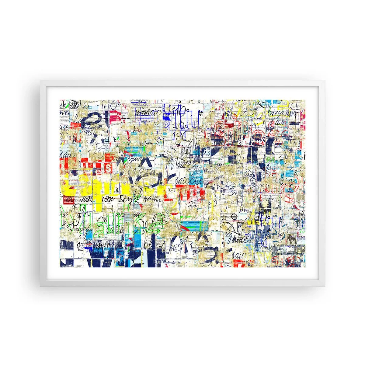 Poster in einem weißen Rahmen - Es freut einfach die Augen - 70x50 cm