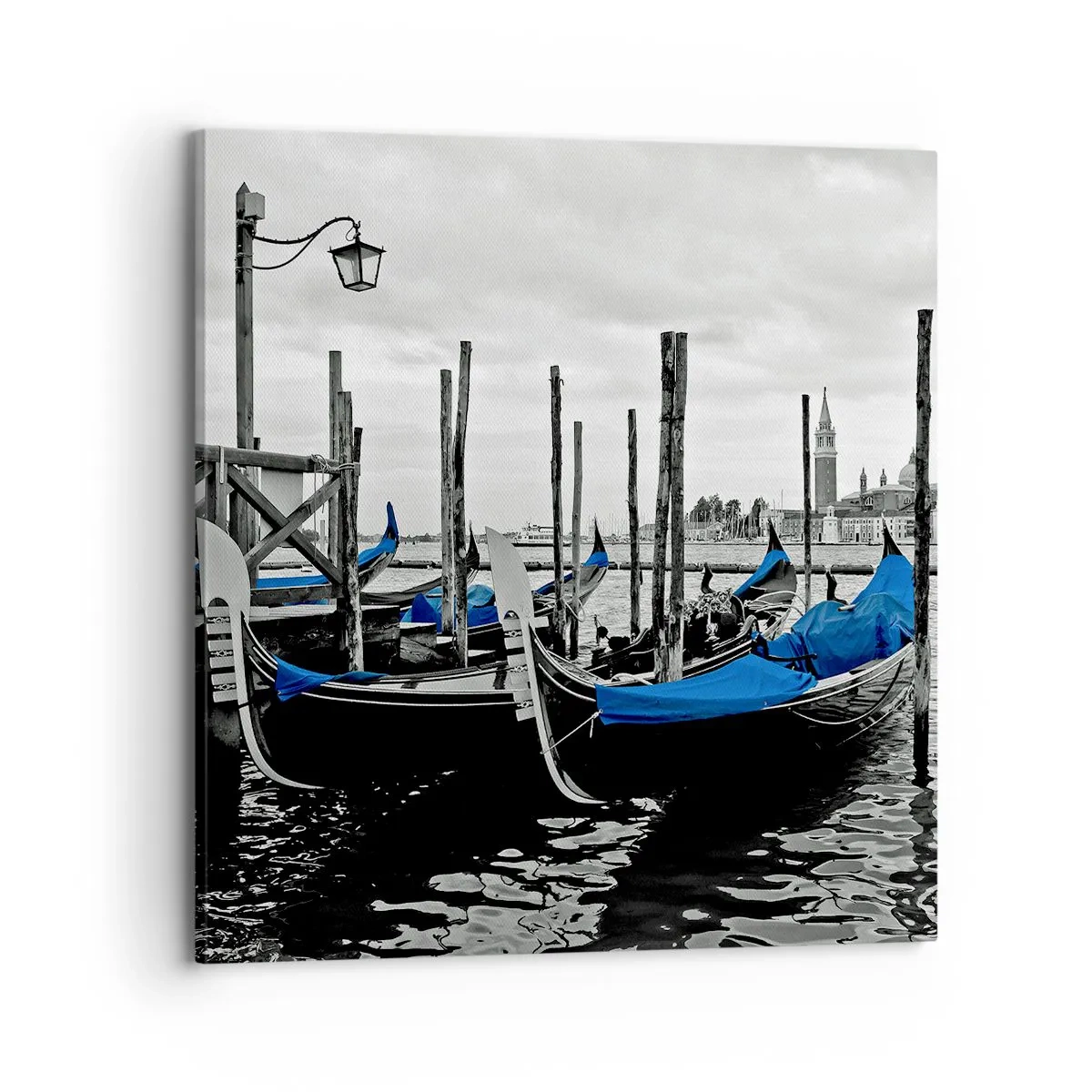Bild auf Leinwand - Leinwandbild - Nachdenkliches Venedig - 70x70 cm
