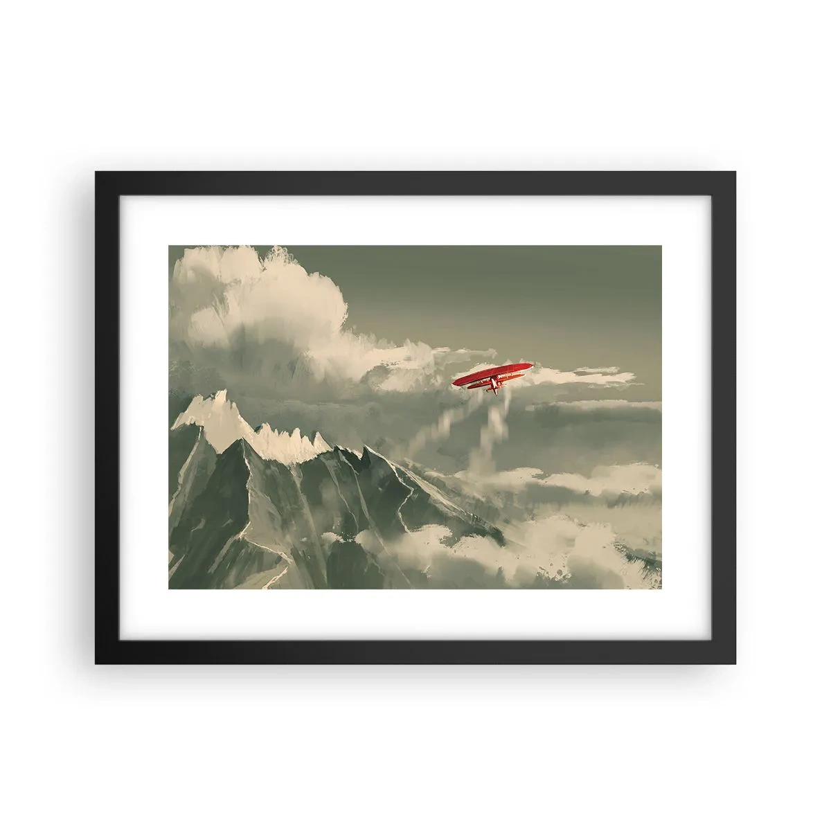 Poster in einem schwarzem Rahmen - Furchtloser Pionier - 40x30 cm