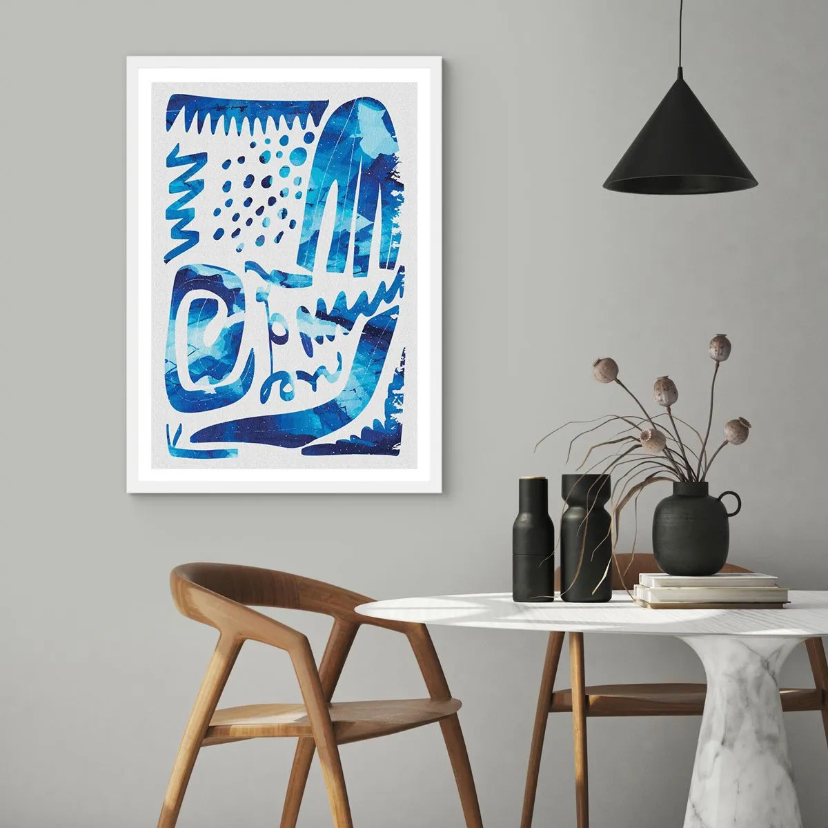 Poster in einem weißen Rahmen - Zurück zu den Wurzeln - 70x100 cm