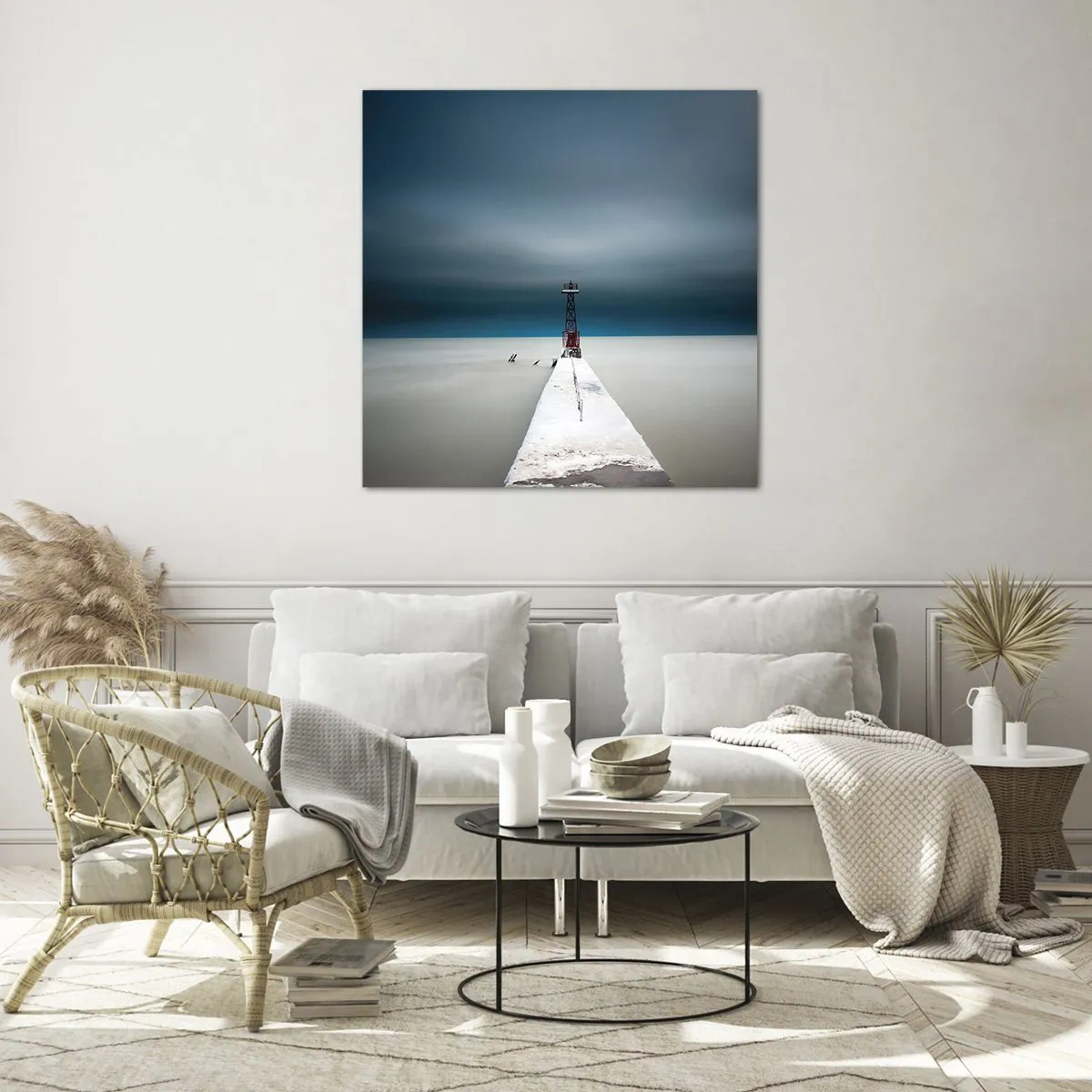 Glasbild - Bild auf glas - Um der Weite zu begegnen - 50x50 cm