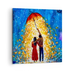 Bild auf Leinwand - Leinwandbild - Zauber eines Regenabends? - 60x60 cm