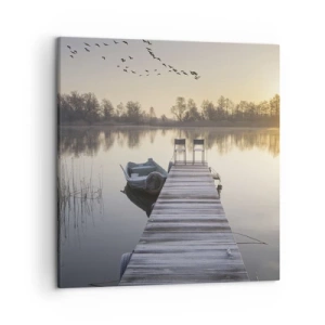 Bild auf Leinwand - Leinwandbild - Ich komme nach einiger Zeit zurück - 50x50 cm