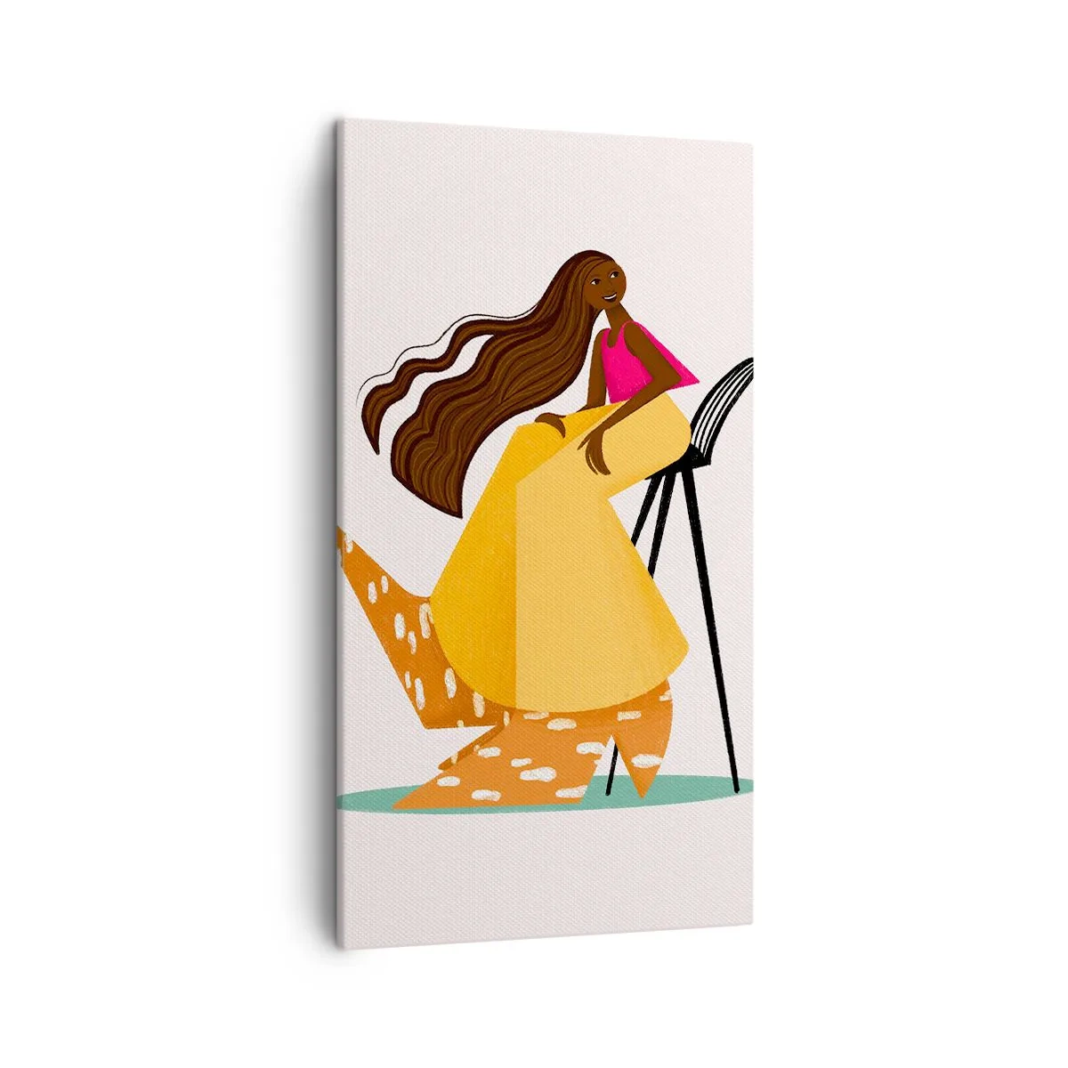 Bild auf Leinwand - Leinwandbild - Mode macht auch Spaß - 45x80 cm