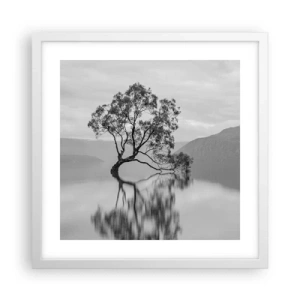 Poster in einem weißen Rahmen - Es gibt so ein Land - 40x40 cm