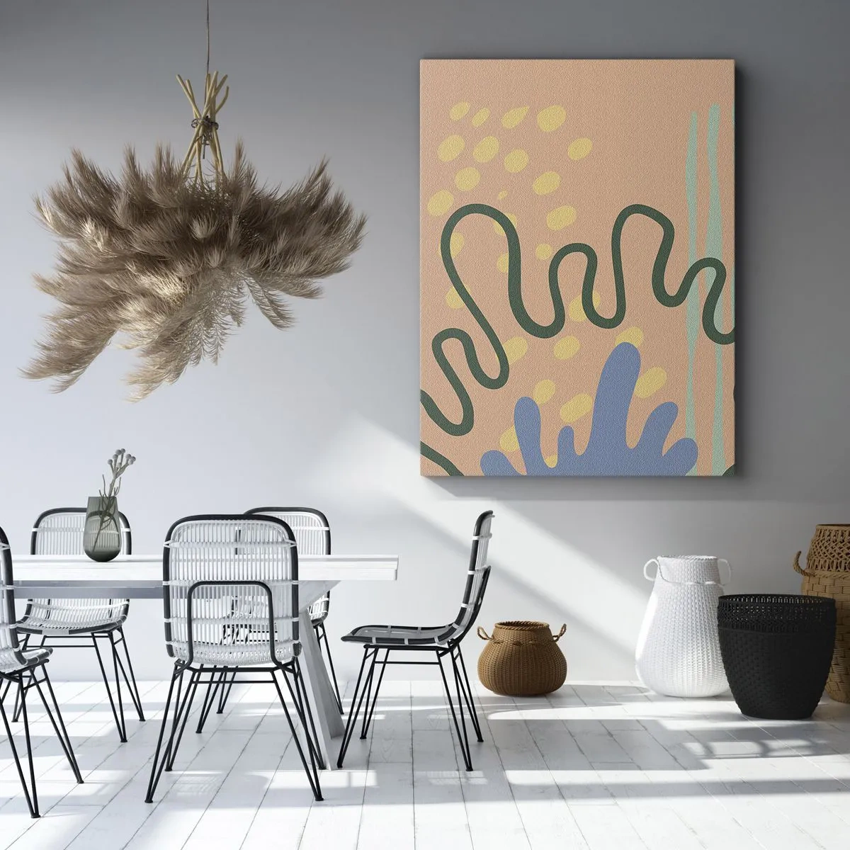 Bild auf Leinwand - Leinwandbild - Abstraktion: Vielfalt der Natur - 70x100 cm