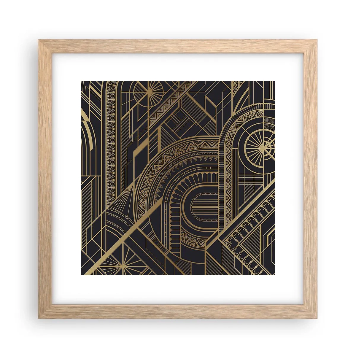 Poster in einem Rahmen aus heller Eiche - Konzepte, Ideen, Pläne - 30x30 cm