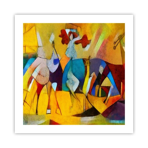 Poster - Sonne - Leben - Freude - 50x50 cm