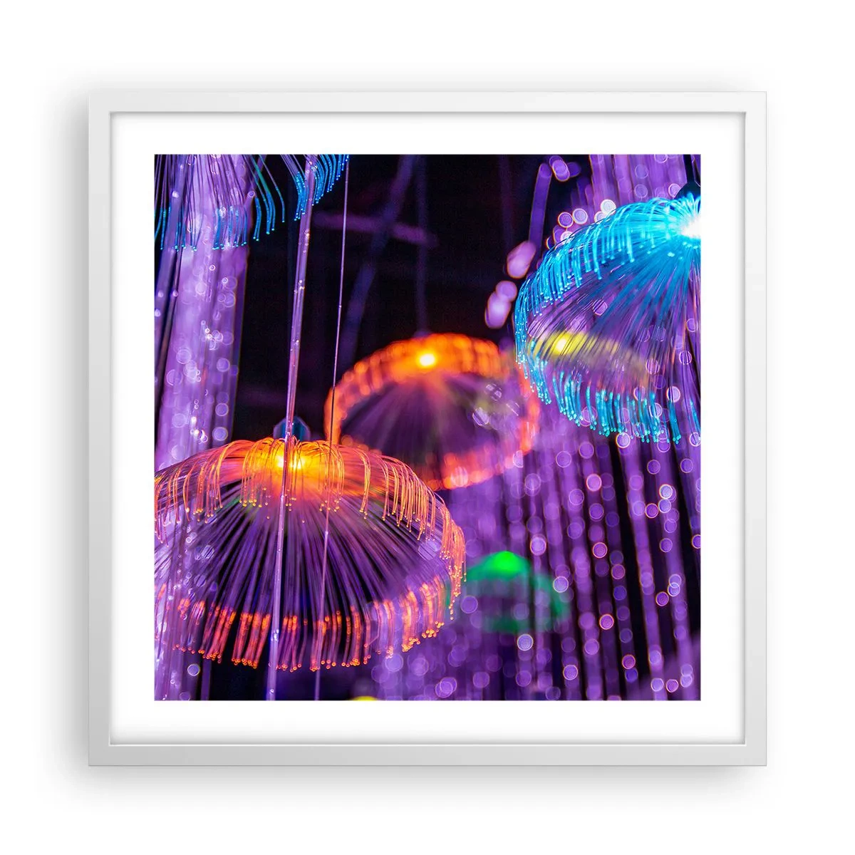 Poster in einem weißen Rahmen - Lichtbrunnen - 50x50 cm