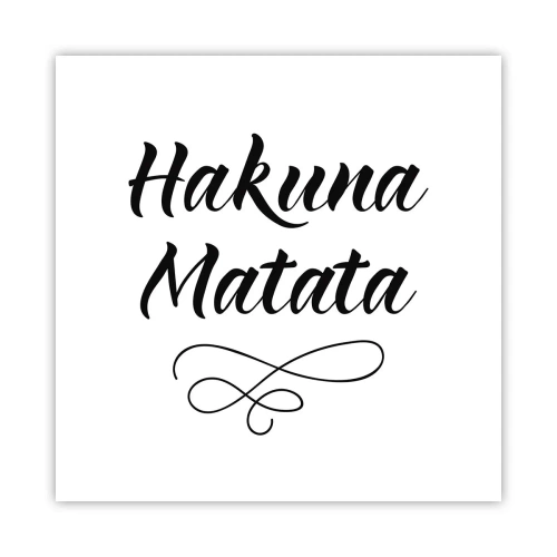 Poster - Bester Ratschlag - 50x50 cm