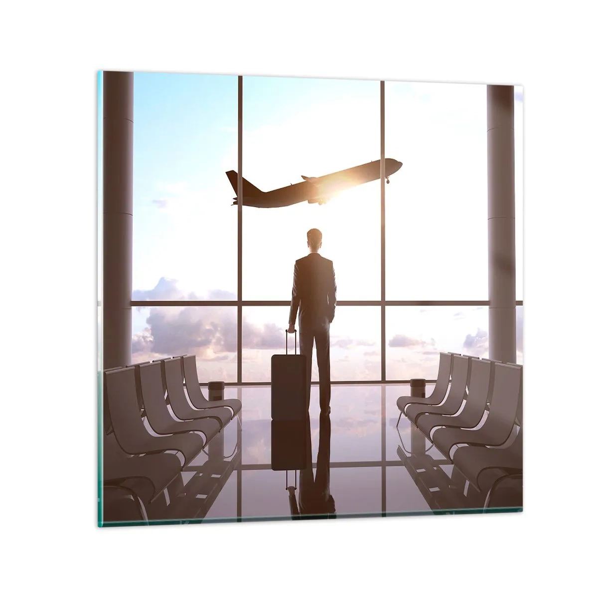 Glasbild - Bild auf glas - Du hast Zeit, lass dir Zeit - 30x30 cm