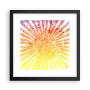 Poster in einem schwarzem Rahmen - Sonnenaufgänge und Sonnenuntergänge - 30x30 cm