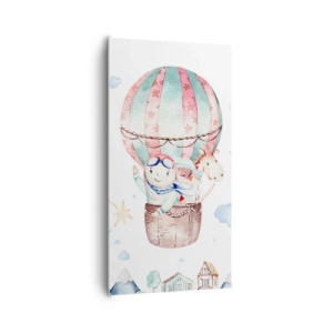 Bild auf Leinwand - Leinwandbild - Wir kommen bald zurück! - 65x120 cm