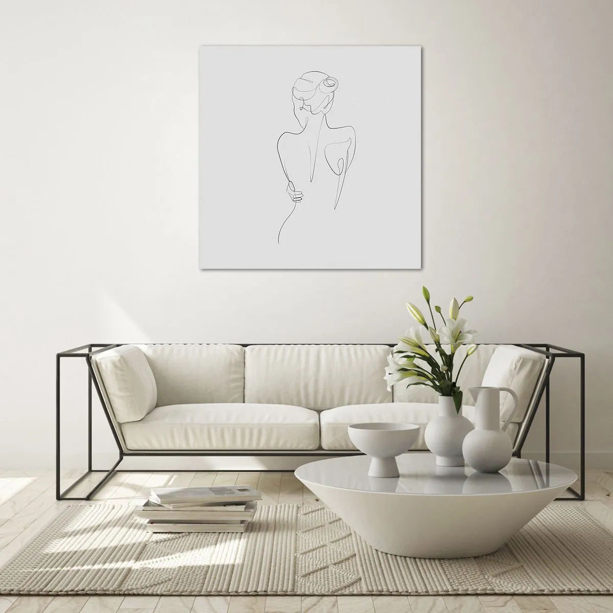 Glasbild - Bild auf glas - Körpermusik - 60x60 cm