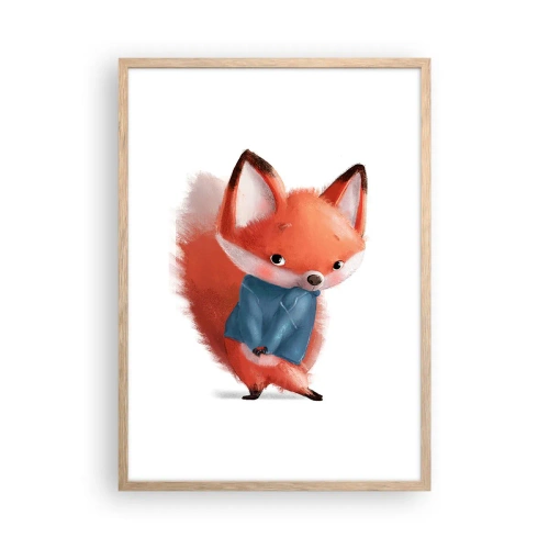 Poster in einem Rahmen aus heller Eiche - Steht mir das gut? - 50x70 cm