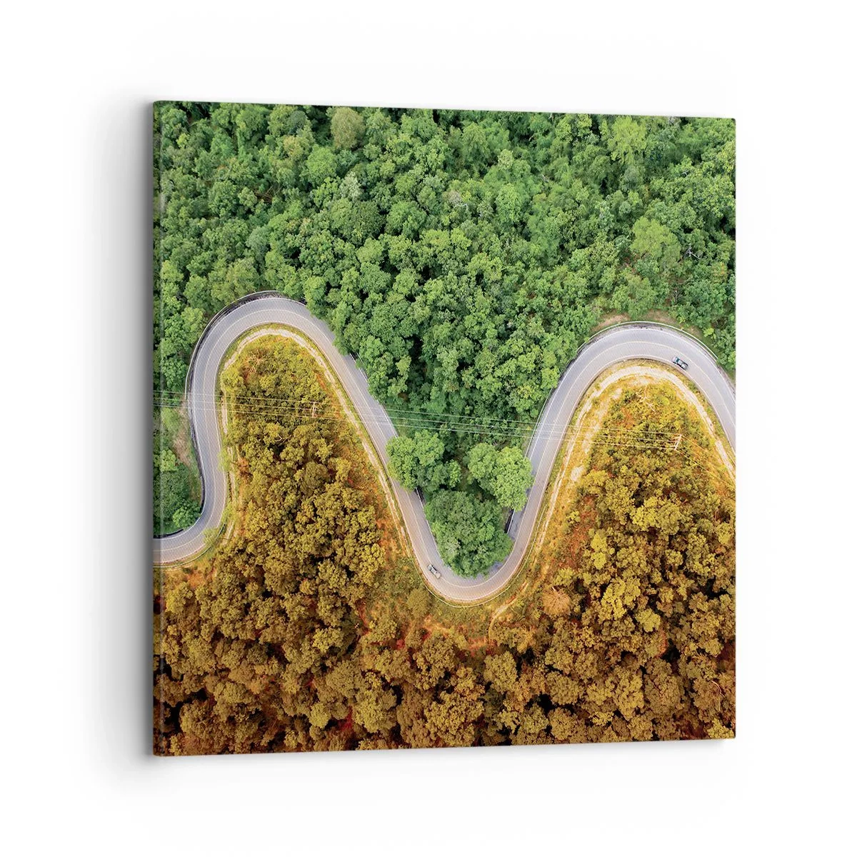 Bild auf Leinwand - Leinwandbild - Grenzen und Durchbrüche - 70x70 cm