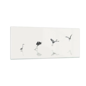 Glasbild - Bild auf glas - Vier einfache Schritte - 100x40 cm