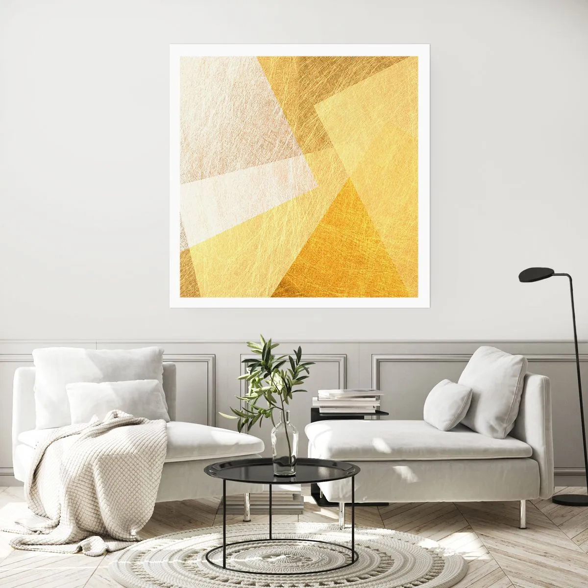 Poster - Geometriewetter - 30x30 cm