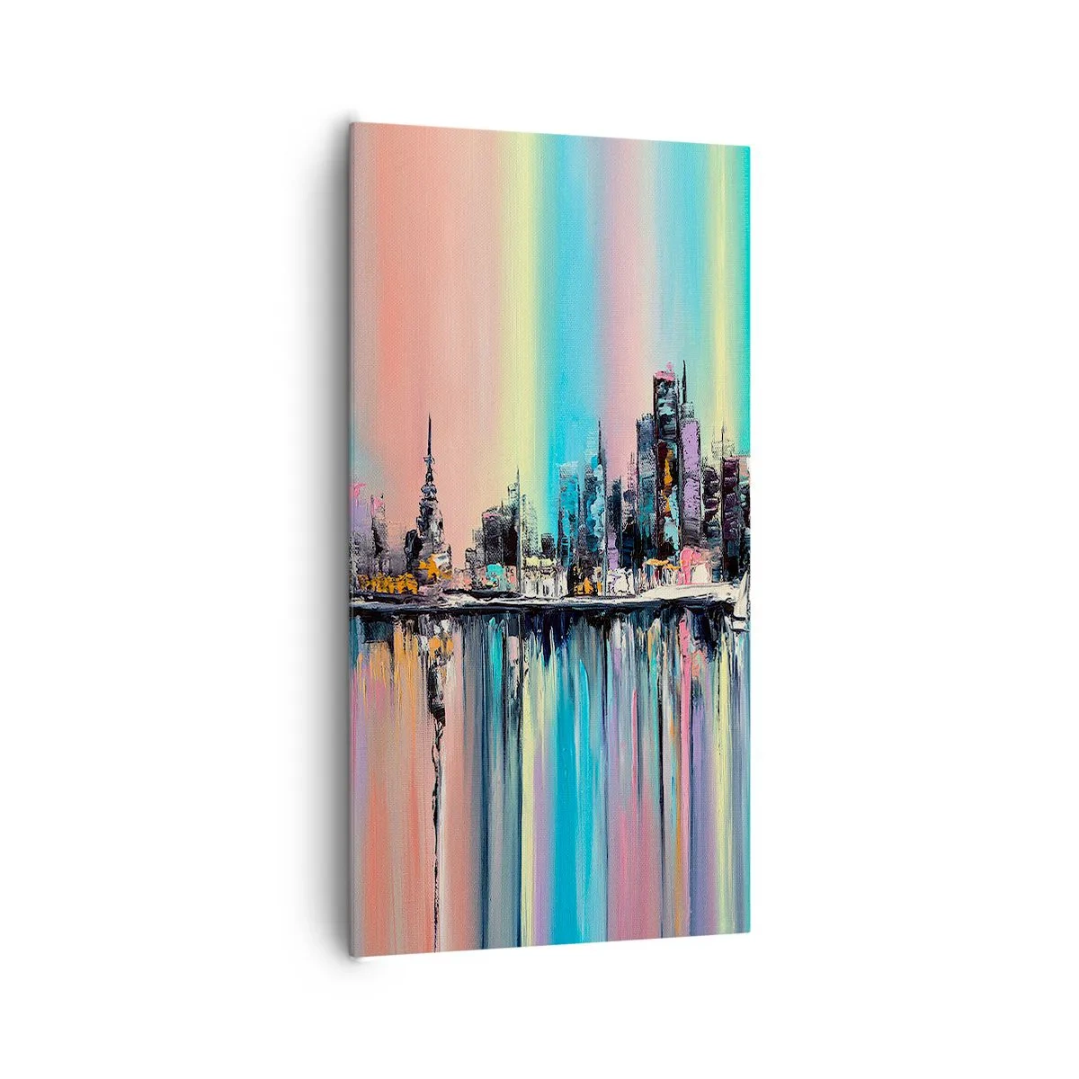 Bild auf Leinwand - Leinwandbild - Um das Licht der Nacht herunterzufallen - 65x120 cm