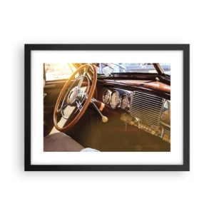 Poster in einem schwarzem Rahmen - Ein Hauch von Luxus aus der Vergangenheit - 40x30 cm