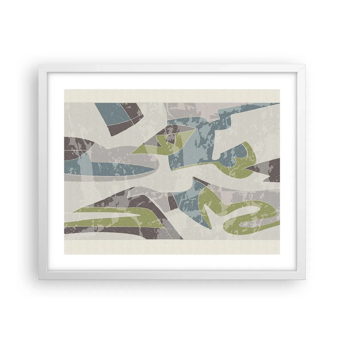 Poster in einem weißen Rahmen - Komposition hinter dem Glas - 50x40 cm