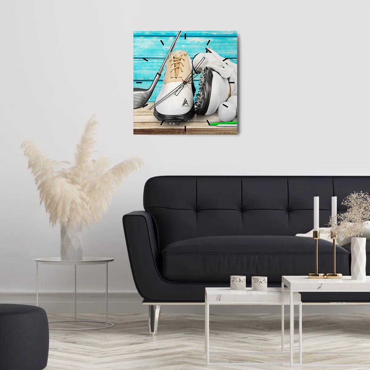 Wanduhr - Glasuhr - Alles ist bereit - 40x40 cm