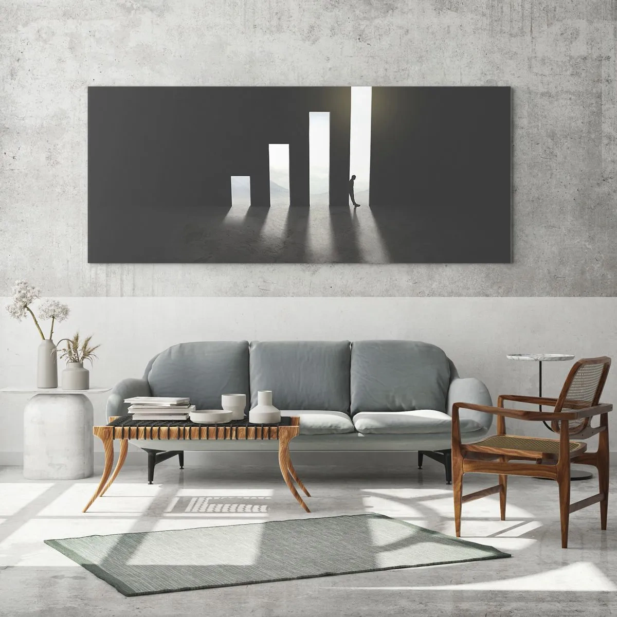 Glasbild - Bild auf glas - Erfolg – ​​Impression - 90x30 cm