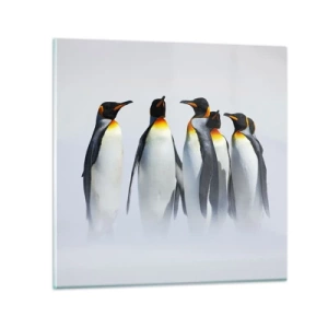 Glasbild - Bild auf glas - Treffen in Abendkleidern - 30x30 cm