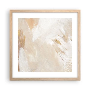 Poster in einem Rahmen aus heller Eiche - Pastellkomposition - 40x40 cm