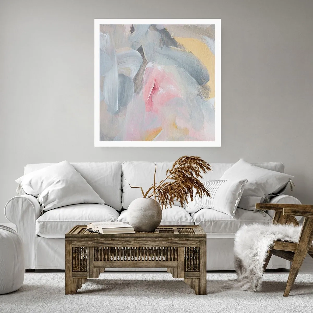 Poster - In einer Pastellwelt - 30x30 cm